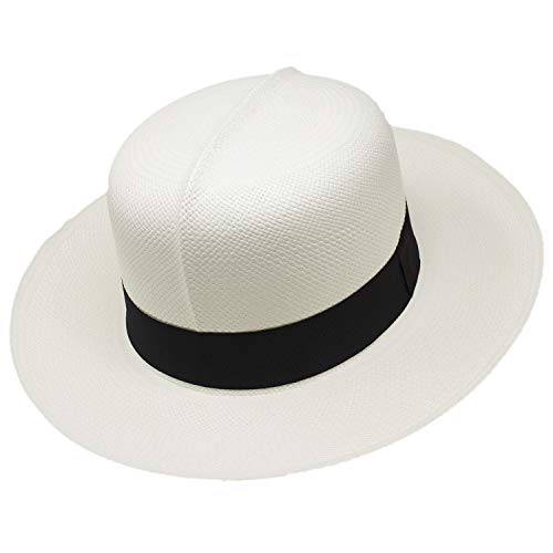 Gamboa Sombrero de Panama Genuino Sombrero Colonial Blanco UPF 52