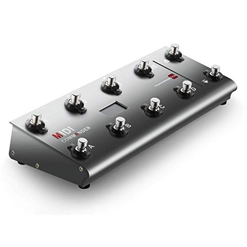 meloaudio MIDI Commander para Guitarra, Pedal Controlador MIDI USB Portátil Multiefectos con interruptores de pie