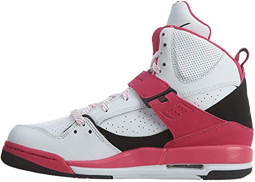 Nike Jordan Flight 45 High IP GG, Zapatillas de Baloncesto para Niñas, Blanco (Blanco (White/Black-Vivid Pink), 37.5 EU