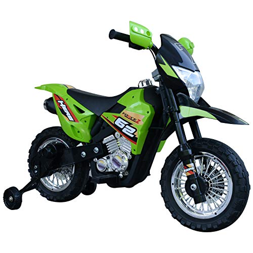 HOMCOM Moto Eléctrica Correpasillo Infantil Coche Triciclo sin Pedales para Niños 3+ Años Juguete Andador con Luces y Música Ruedas de Apoyo 107x53x70cm