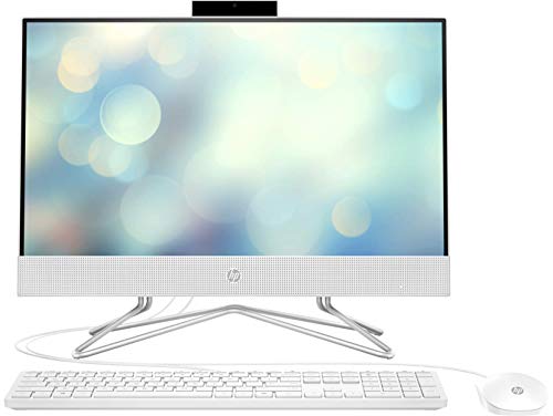 HP All-In-One Pavilon 22-df0013ns - 21.5" FullHD (Intel Core i3-1005G1, 8GB RAM, 256GB SSD, tarjeta gráfica integrada), teclado QWERTY Español y ratón, Color Blanco
