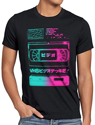 A.N.T. VHS Tape Camiseta para Hombre T-Shirt videocinta Casete VCR showview, Talla:4XL