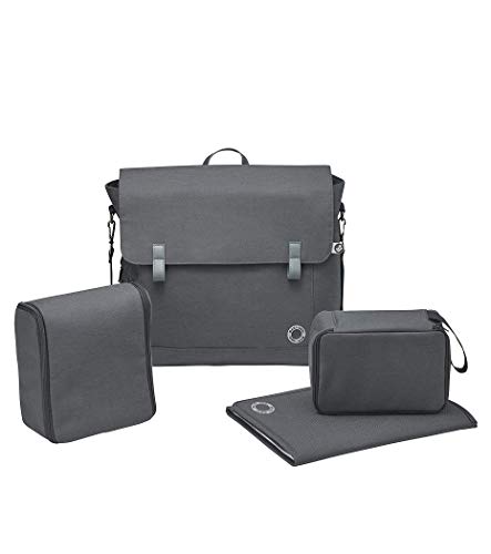 Maxi-Cosi Modern Bag Bolso de cambiador para bebés, cambiador portátil includido y borsa termica para la corrida y bebida del bebé, color essential graphite