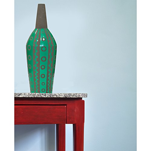 Just Contempo Marroquí Inspirado en jarrón de cerámica con Formas geométricas en Color Verde Pintado Glaze