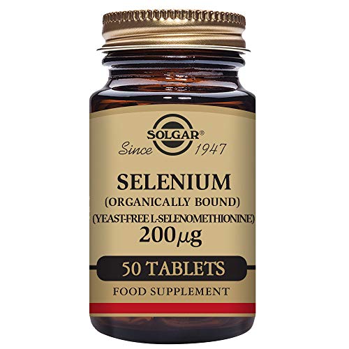 Solgar Selenio (Sin levadura) Comprimidos de 200 µg - Envase de 50