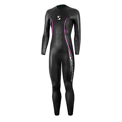 Synergy Traje de neopreno para triatlón de 5/3 mm para mujer, con manga completa, de piel suave, para natación en agua abierta, Ironman y USAT aprobado