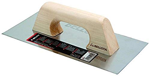 Bellota 5861-1 INOX - Llana de acero inoxidable (300x150mm) con mango de madera