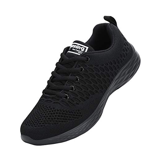 ALI&BOY Mujer Gimnasia Ligero Sneakers Zapatillas de Deportivos de Running para(37 EU, Negro/Negro)