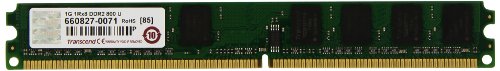 Transcend JM800QLU-1G - Memoria para PC, 1GB DDR2-800/PC6400 240-pin DIMM 5-5-5 - 128Mx8
