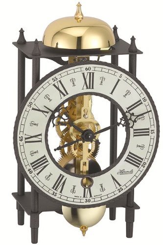 Hermle Cardiff 23001-000711 - Reloj de mesa mecánico con llave de bobinado