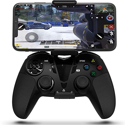 DarkWalker Mando Inalámbrico para PS4, Bluetooth Controlador Call of Duty Mobile Mando para iOS 13 o posterior/Mac OS Catalina/Android OS 10 o posterior/PC/PlayStation 4 Apoye los juegos de MFI