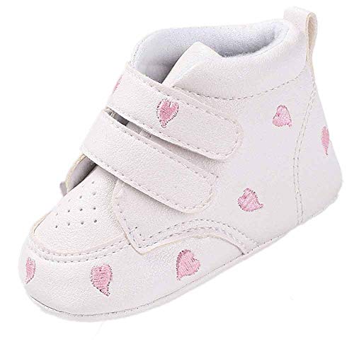 Zapatos de Bebe,Infantil Recién Nacidos Bebé Niños Niñas corazón Bordado Zapatos Zapatillas Antideslizantes Sneaker Zapatitos Primeros Pasos