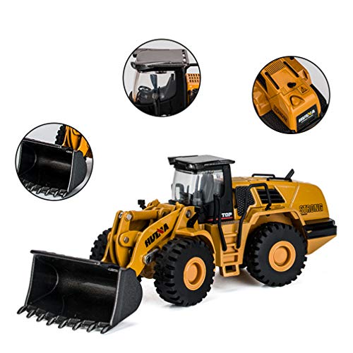 Bulldozer remoto 2.4G, carga de cuchilla de aleación de excavadora, cargador de tractor, juguete remoto para niños controlado por vehículos de ingeniería, adecuado para uso en interiores y exteriores