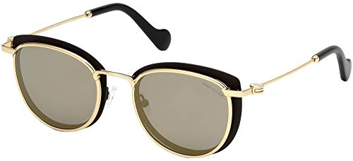 Moncler ML0045-02C Gafas, dorado-negro, 50/20/140 para Mujer