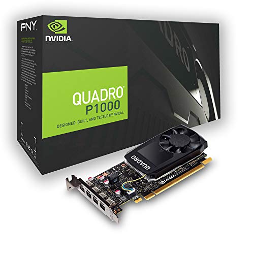 PNY Quadro P1000 Quadro P1000 4GB GDDR5 - Tarjeta gráfica (NVIDIA, Quadro P1000, 5120 x 2880 Pixeles, 4 GB, GDDR5, 128 bit)