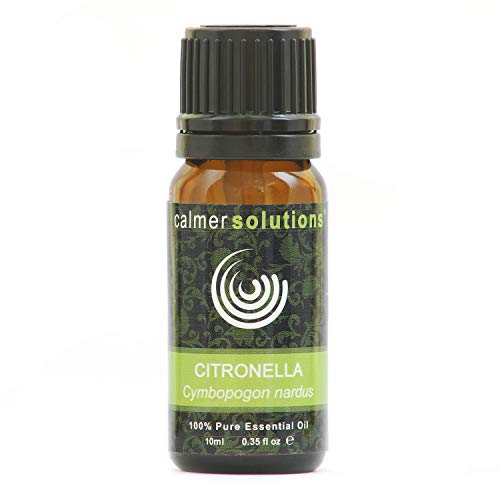 Calmer Solutions Citronela 100% Aceite De Aromaterapia Esencial Puro 10ml