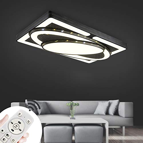 MYHOO 78W LED Regulable Luz de techo Diseño de moda moderna plafón,Lámpara de Bajo Consumo Techo para Dormitorio,Cocina,oficina,Lámpara de sala de estar