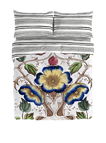 Victorio & Lucchino Petunia Juego de Funda nórdica para Cama de 135 cm, Blanco/Multicolor