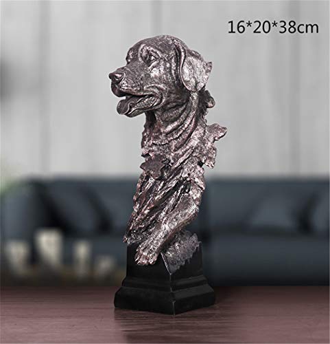 Aya611 Resina Animal Figura Imitación Cobre Creativo Decorativo Ornamentos, Oficina Accesorios De Decoración Suave como Se Muestra Perro