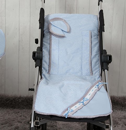 Babyline Bombón - Colchoneta ligera para silla de paseo, color azul