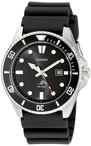 Reloj Casio Core MDV106-1AV para hombre, de cuarzo y resina, color negro