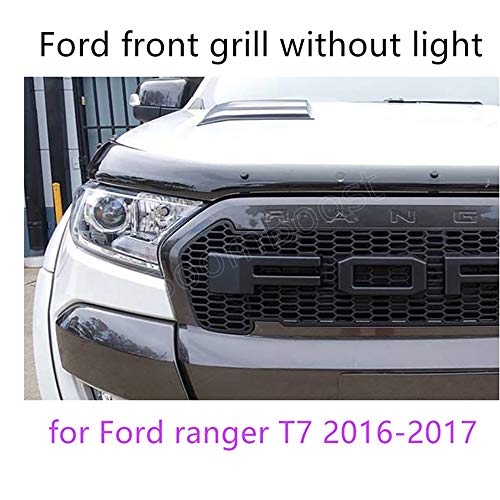 Rejilla de ABS Rejilla Frontal de LED con Borde con o sin luz Disponible para Ford Ranger T7 2016-2017
