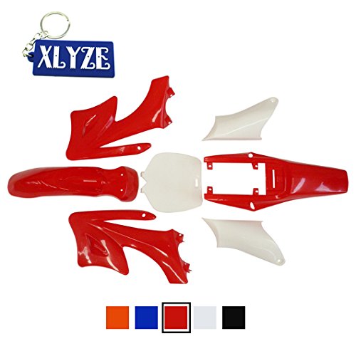 XLYZE Plastic Fender Kits Rojo para 2 tiempos Chino 47cc 49cc Apollo Orion Mini Pit Dirt Bikes
