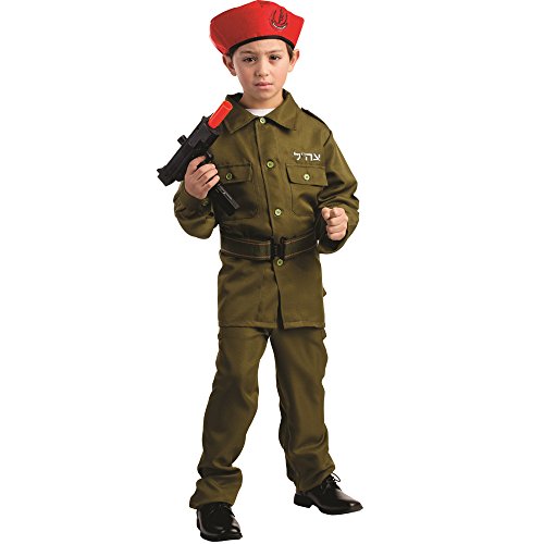 Dress Up America - 782-M - soldado de las FDI - Fuerzas de Defensa de Israel - 8-10 años - Tamaño 123 cm