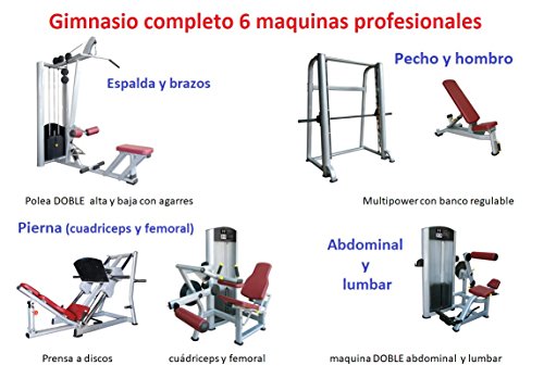 Grupo Contact- Gimnasio Completo (6 maquinas Profesionales)