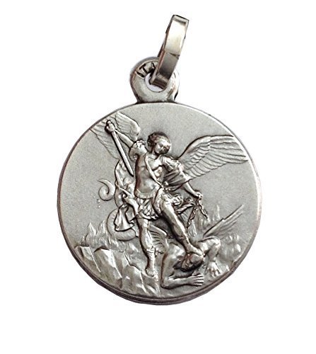 Medalla de Arcángel San Miguel en Plata de Ley 925 - Las medallas de Los Patronos