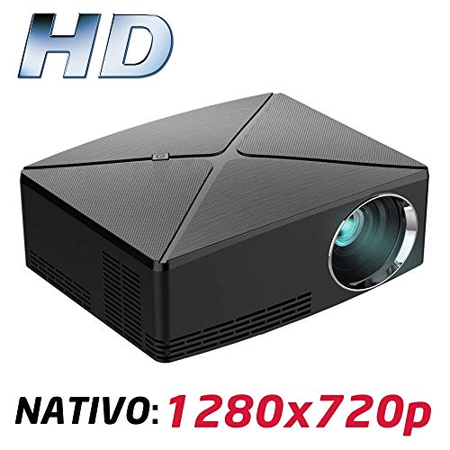 Proyector Full HD 1080P, LUXIMAGEN HD400 (2019 Nuevo), Proyector Maxima luminosidad Portátil LED Cine en casa 1920x1080 HDMI USB VGA para PS4,Xbox,Switch, 720P Nativo
