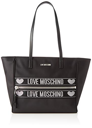 Love Moschino Jc4275pp0a, Bolso tipo tote para Mujer, Negro (Black), 12x27x40 Centimeters (W x H x L)