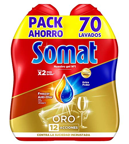 Somat Oro Gel Lavavajillas Vinagre - 70 Lavados