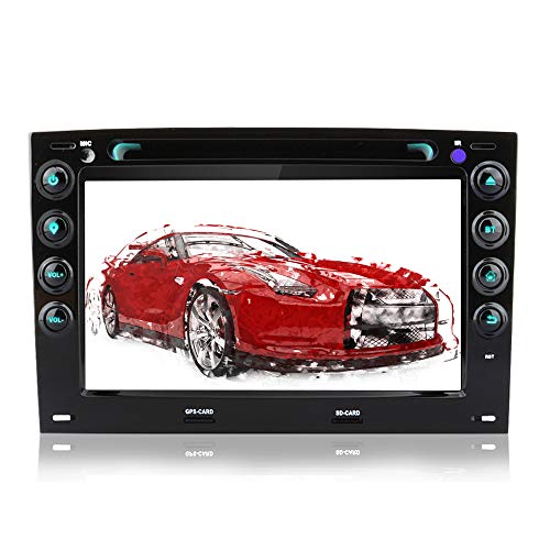 AWESAFE Radio Coche 7 Pulgadas con Pantalla Táctil 2 DIN para Renault Megane 2003-2009, Autoradio con Bluetooth/GPS/FM/RDS/CD DVD/USB/SD, Apoyo Mandos Volante, Mirrorlink y Aparcacimiento