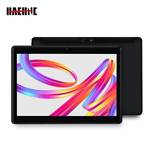 Haehne 10,1 Pulgadas Tablet, Google Android 4.4 gsm WCDMA 3G Phablet, HD 1280 * 800P Pantalla capacitiva, Quad Core 1.3GHz A7 1GB+16GB, Cámaras Duales 2.0MP+0.3MP, 4500mAh, WiFi, Negro
