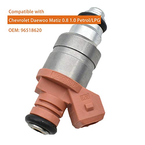 Inyector de combustible boquilla de la válvula Compatible con Chevrolet Daewoo Matiz 0,8 1,0 Gasolina/LPG 96620255 96351840 ADG02801,96518620