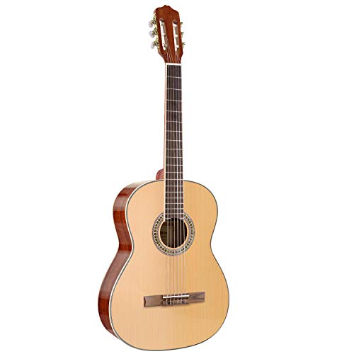 MARTISAN Guitarra Clásica 4/4 de madera, Guitarra Española con 6 Cuerdas de Nylon para Niños, Principiantes, Adultos