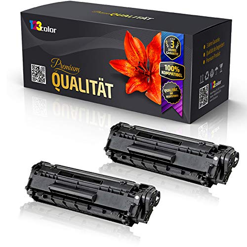 Juego de 2 cartuchos de tóner compatibles con Canon Fax L150 Fax L170 3500B002 728, color negro