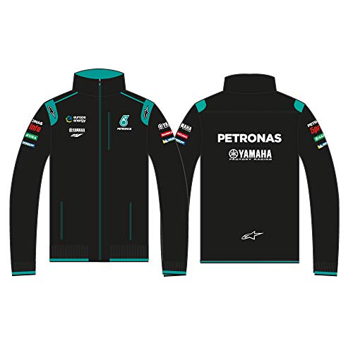 Yamaha Pétronas Sweat Track Top Abrigo de Vestir, Negro, XXL para Hombre