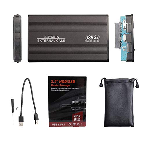 B Blesiya 2 TB Disco Duro Externo, HDD, USB 3.0 para Notebook, Ordenador Portátil - Negro
