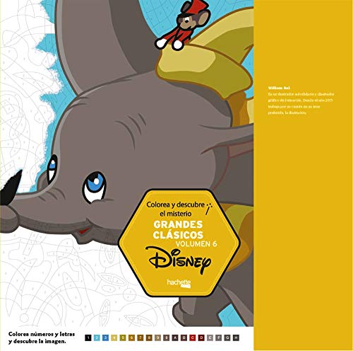 Colorea y descubre el misterio-Grandes clásicos Disney volumen 6 (Hachette Heroes - Disney - Colorear)