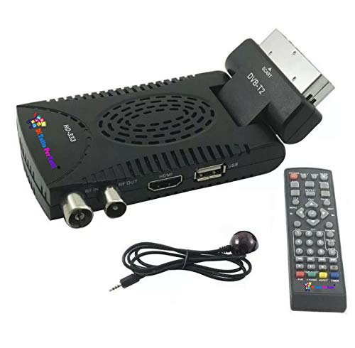 De todo para Tutti® nuevo decodificador digital terrestre HD Mini Dvb T2 USB Hdmi toma Scart 180° Televisión 2020