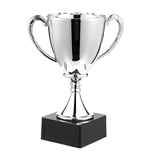 Juvale Premio Trofeo – Plata Trofeo Copa para competiciones Deportivas, Concursos, 6,3 x 8 x 4 cm