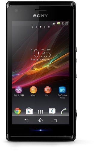 Sony Xperia M - Smartphone libre Android (pantalla 4", cámara 5 Mp, 4 GB, 1 GHz, 1 GB RAM), negro [Importado de Alemania]