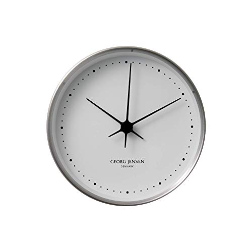 Georg Jensen Henning Koppel - Reloj (6 x 22 x 22 cm), Color Negro, plástico, Material : Precision Quartz Movement, Stainless Steel, Abs Plastic, 22 cm