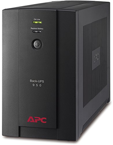 APC BX950U-GR Back-UPS BX - Sistema de alimentación ininterrumpida SAI 950VA (4 tomas "Schuko", AVR, USB, software de apagado)