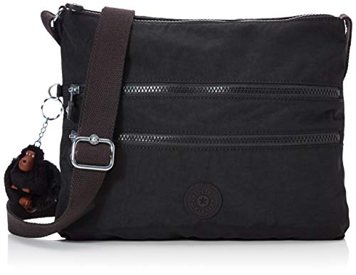 Kipling Alvar, Bolso bandolera para Mujer, Negro (True Black), 33x26x4.5 cm