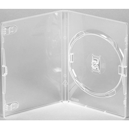 Media Replication 25 x Amaray DVD Caso Claro Lomo de 14 mm – 25 Unidades