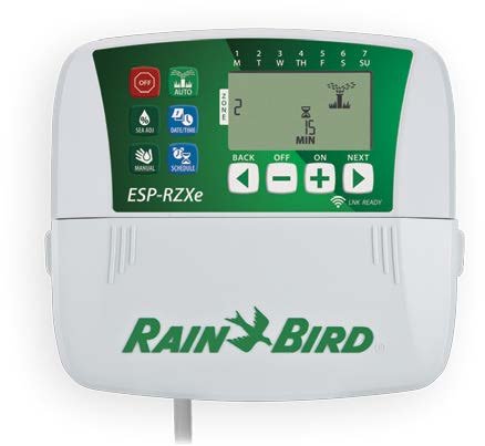 Dispositivo de control para irrigación RAIN BIRD RZX e6i, dispositivo de control para 6 zonas de uso interior compatible con WiFi
