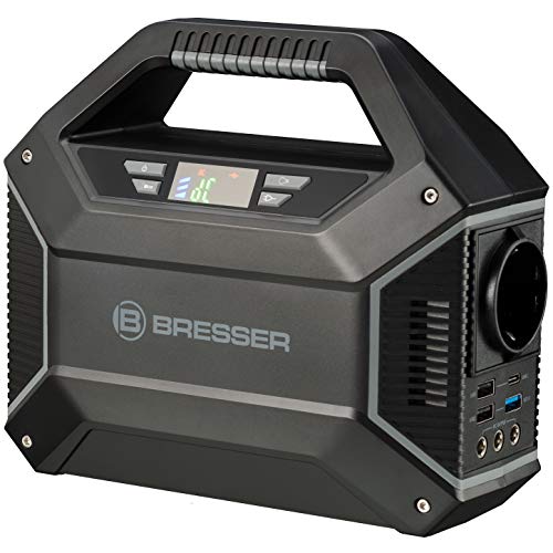 Bresser Mobile Power Station - Batería Externa para telescopios u Otros Dispositivos electrónicos (100 W, 3 Puertos USB y 1 Conector de 230 V)